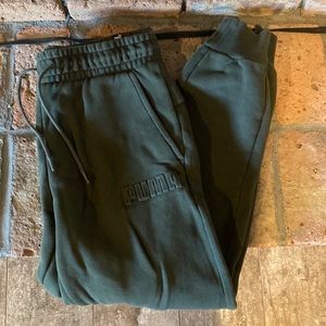 Puma green sweatpants